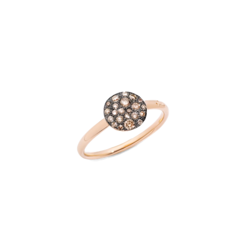 Sabbia ring brown diamonds