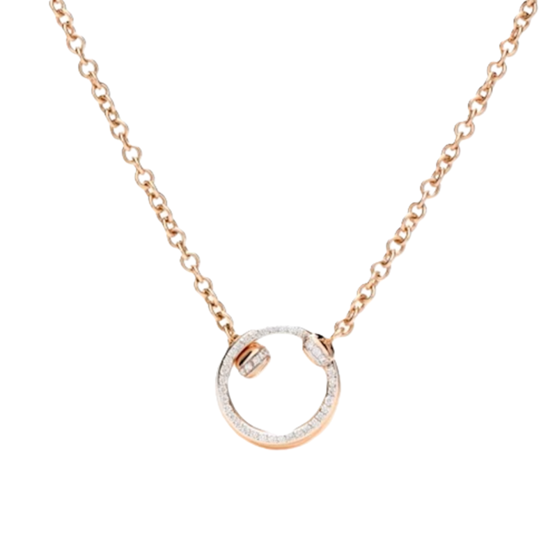 Necklace with pendant pomellato together full pavé