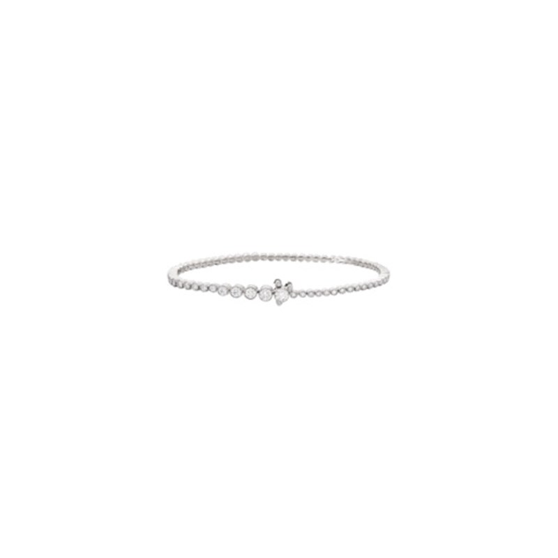Bracelet de tennis classique blanc wg