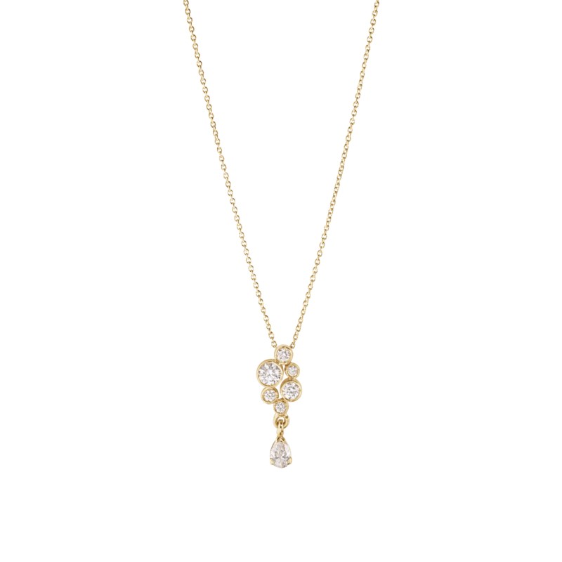 Splash diamond necklace